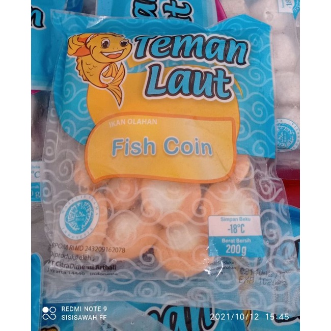 Teman Laut Fish Koin Kemasan 200gr Olahan Ikan  Frozen Food Seafood