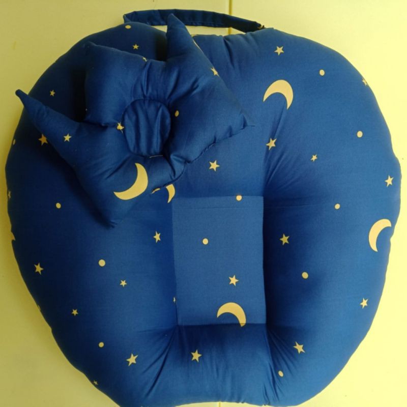 sofa baby motif navy bulan bintang