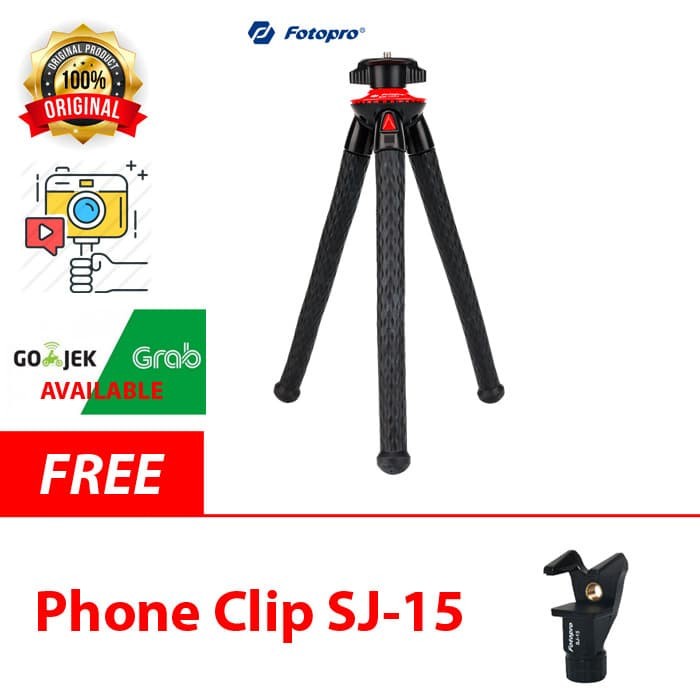Tripod Fotopro Flexible Gorilla Tripod RM100+ - Pengganti Fotopro UFO 2(Y7R8) Tripot Kamera BEST SEL