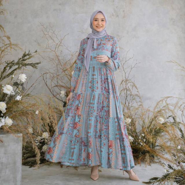 QENA DRESS BY HEAVEN LIGHTS | DRESS PREMIUM HEAVEN LIGHTS | QENA DRESS CELADON