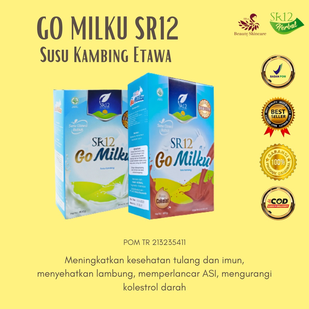 

Go Milku Susu Kambing Etawa SR12 Susu Etawa BPOM & Halal