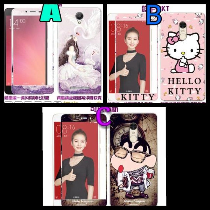 Promo Aksesoris Case Casing HP / Oppo F1S Case 360 Full Protec Karakter + Tempered Glass  Kece