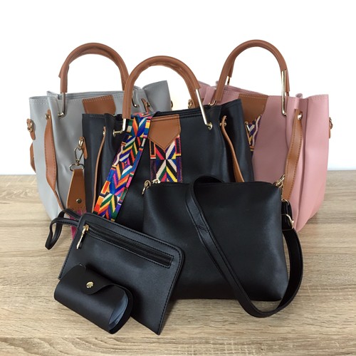 201194 Handbag Cewek Tas Fashion Wanita Import 4 in 1 CR7628 BTH3108 BQ3155 175542 LT1691