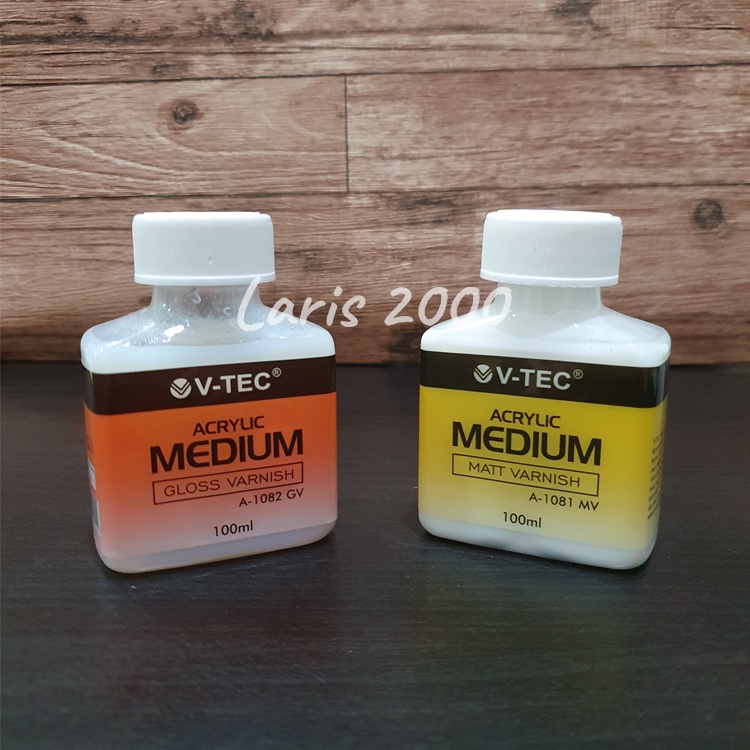 

Varnish Akrilik / Acrylic Medium V-tec Matt / Glossy 100ml
