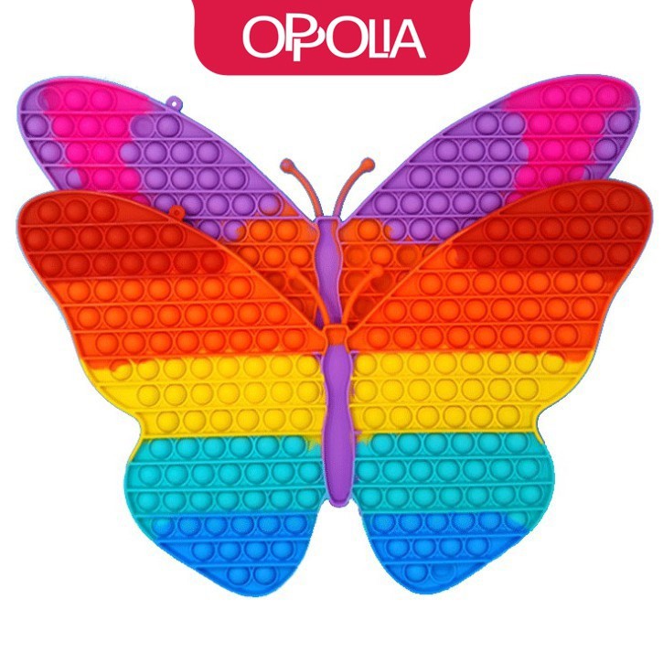 Oppolia Pop it Jumbo Rainbow Pop It Fidget Toys Mainan Pop it Anak Push Bubble Toys 30 x 44 cm-4