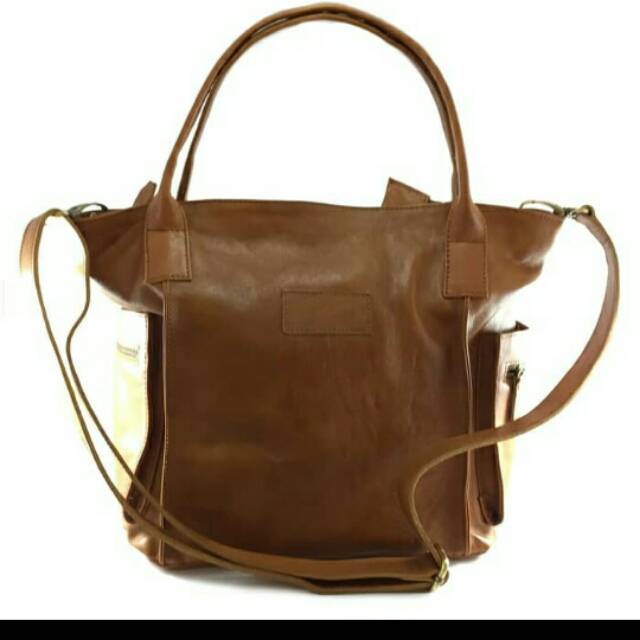 Tas tote kulit sapi asli