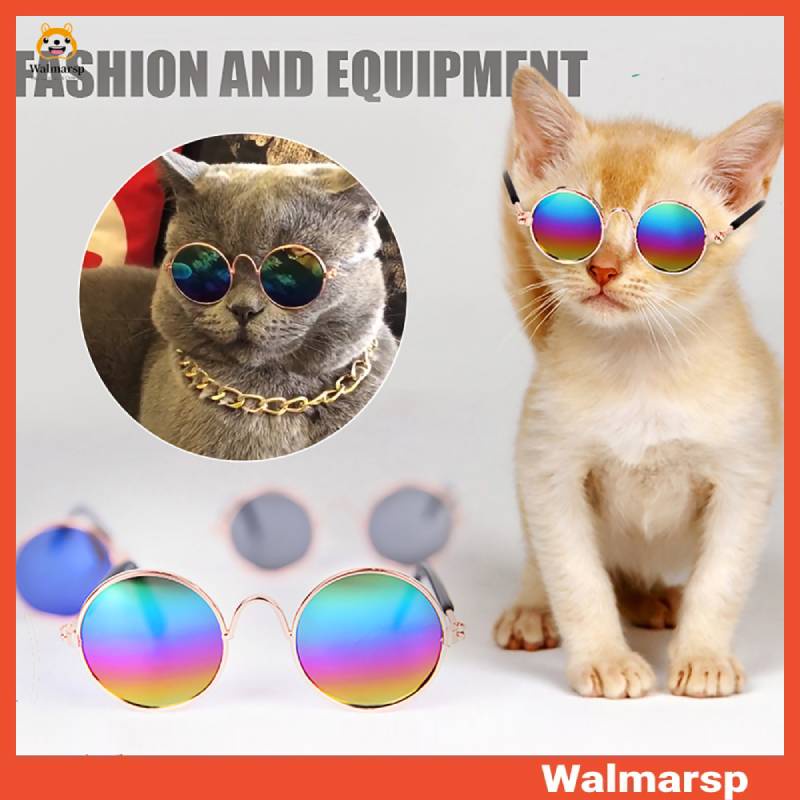 [Wal] Pet Cats Dog Glasses Sunglasses Eyewear Protection Photos Props Accessories