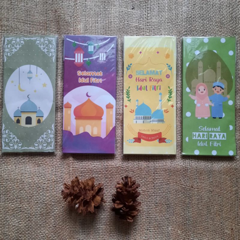 

Amplop Lebaran Panjang 1 pak isi 20 lbr