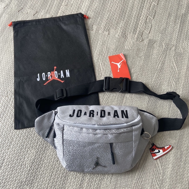 Waist bag jordan Crack burst Grey with Dustbag