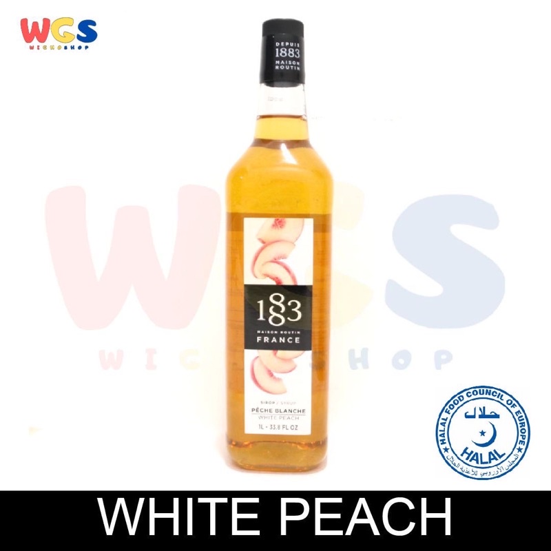 

1883 Maison Routin France Syrup White Peach Flavored 1 ltr - 33.8 fl oz