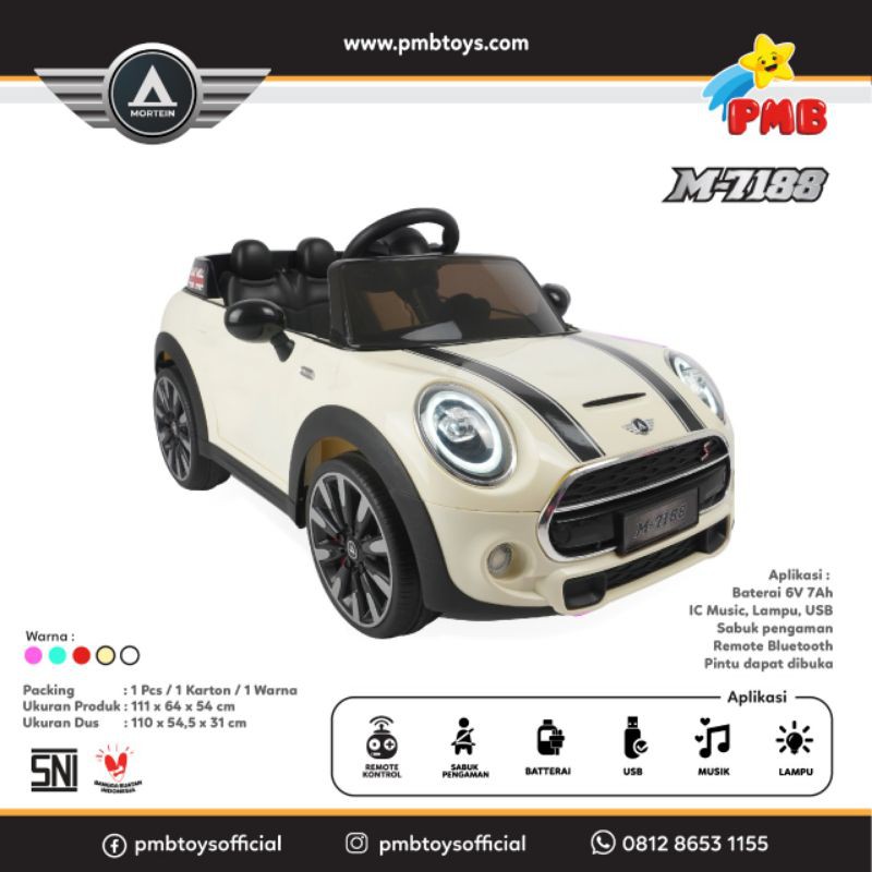 MOBIL AKI MINICOPER PMB 71888 MOBIL ANAK~KOBILMOBIL AKI TYPE M7188~MAINAN MOBIL AKI ANAK