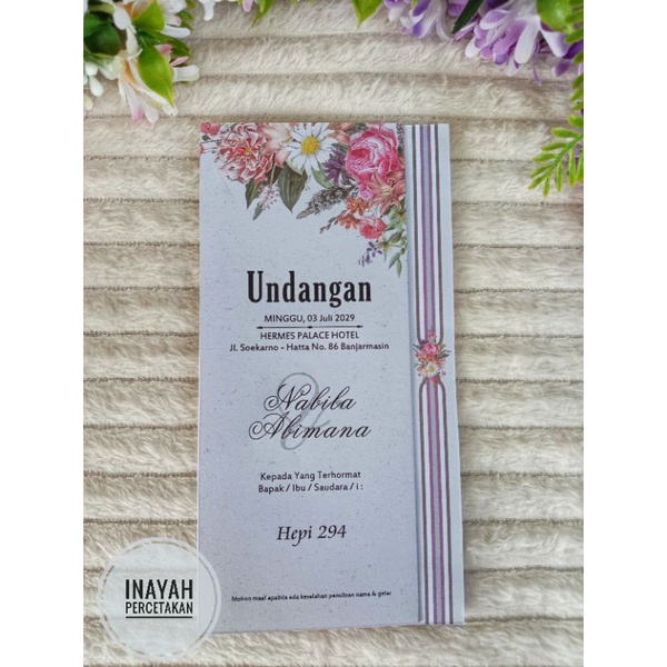 Undangan nikah murah cantik - Inayah Percetakan