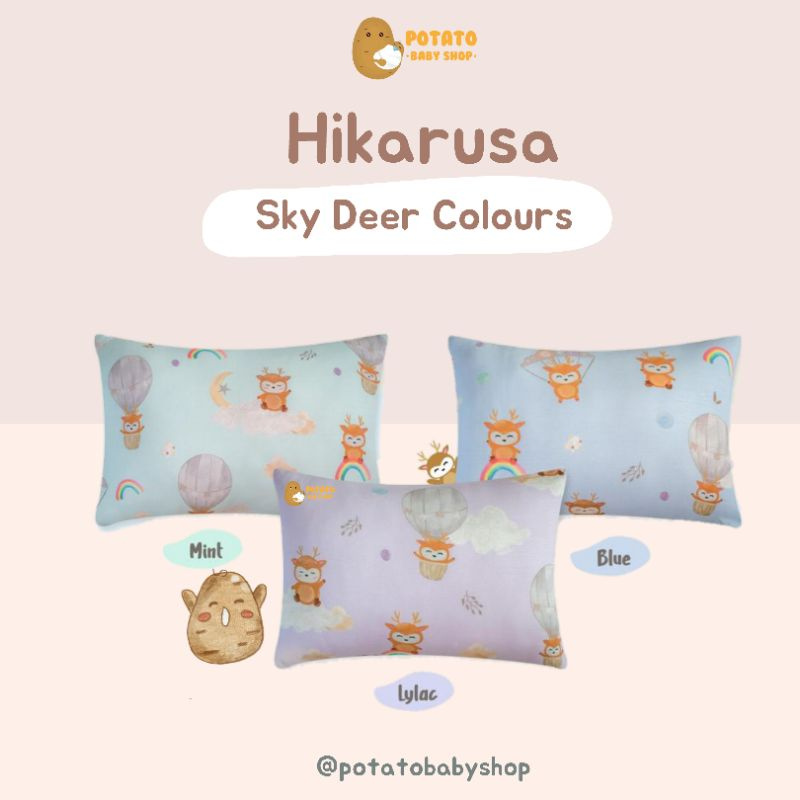 Hikaru XL - Bantal Hikarusa Jumbo Deer Sky / Snow / Family / Mushroom / Baby Shark Pinkfong