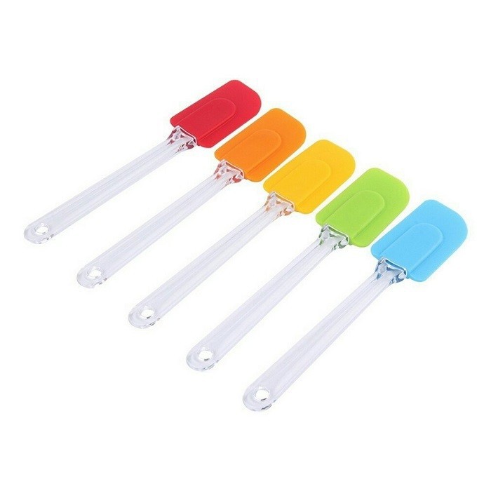 Spatula Silikon Mini / Spatula Kecil Sutil Kue / Spatula Silikon Pengaduk Kue Adonan Anti Lengket