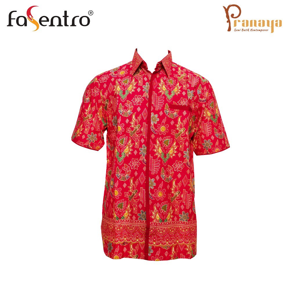 Fasentro Kemeja Batik Pranaya Cotton S/S (3615PC col 01)