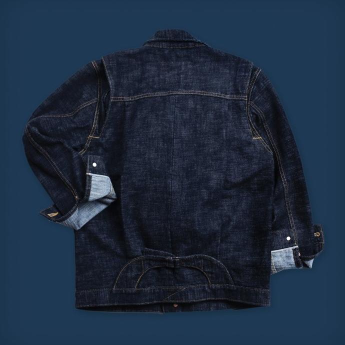 Oldblue Work Jacket Type II - 18 Oz Over-Slub Selvedge Atlantic OW Star Seller Termurah