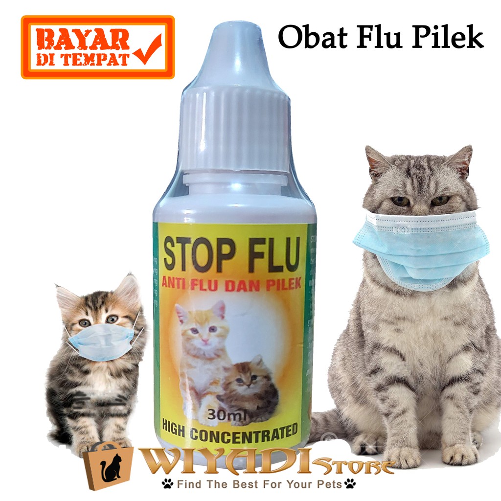 Stop Flu for Cat 30Ml - Obat Flu Pilek Ingusan Meler Bersin Untuk Kucing