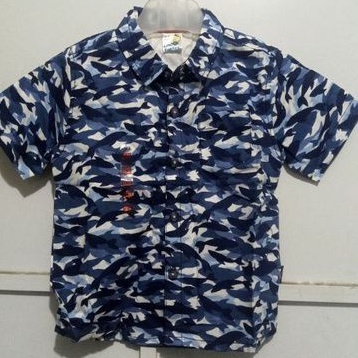 Kemeja baby motif army biru POPEYE