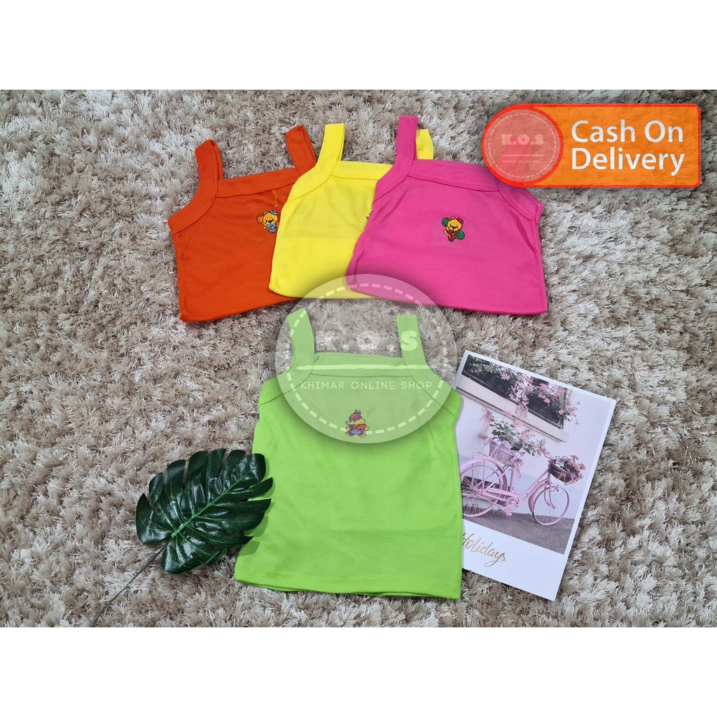 kaos dalam anak perempuan tanktop kamisol ukuran s,m,l,xl,3l