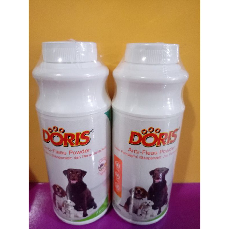 Bedak kutu DORIS untuk kutu Anjing 100 gr obat kutu