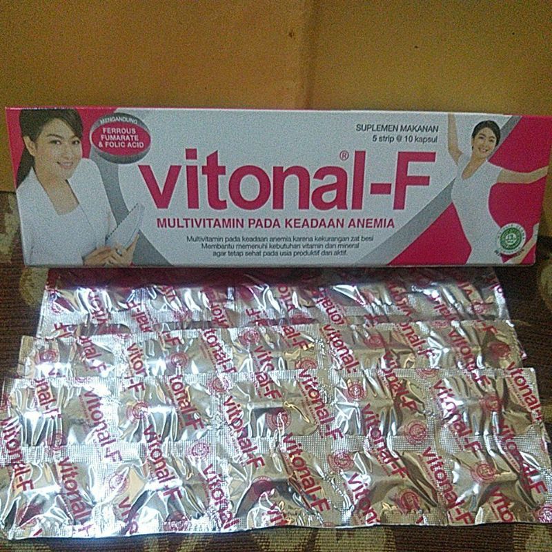 VITONAL-F MULTIVITAMIN PENAMBAH DARAH KEMASAN BARU 2028