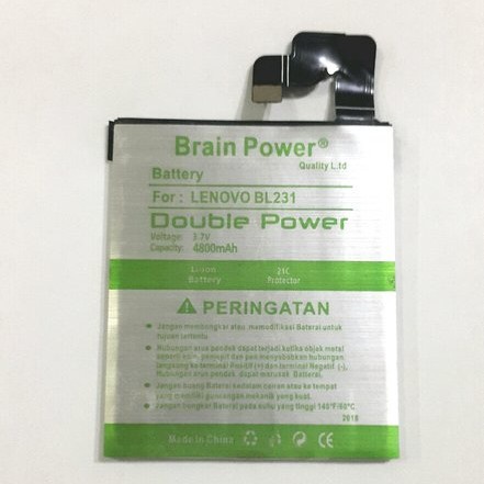 Double Power Battery Batere Batre Baterai Brain Power Lenovo Vibe X2 S90 S90T BL231 BL 231