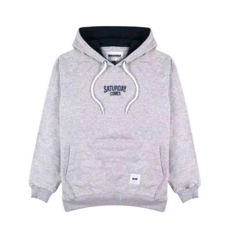 HOOLIGANS SATURDAY COMES GREY SWEATER HOODIE