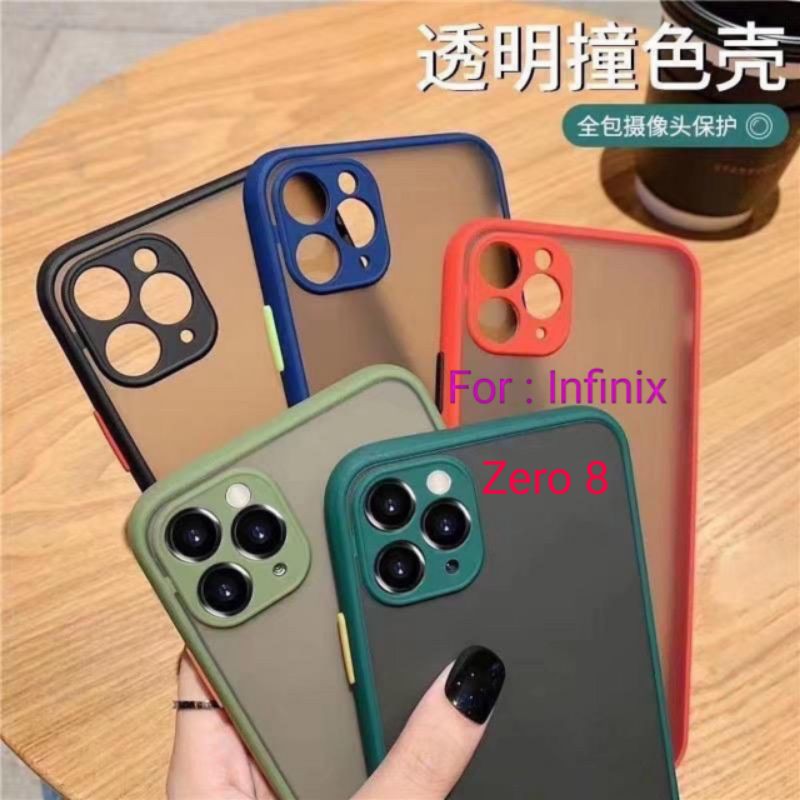 Case Infinix Zero 8 Zero8 Lens Full Matte Hardcase Elegan warna warni Casing Cover Aerocase