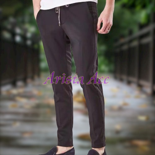 Celana Chino Panjang Pria Pinggang Karet - Chino RIP Bahan Katun Melar Elastis celanarip chinokolor