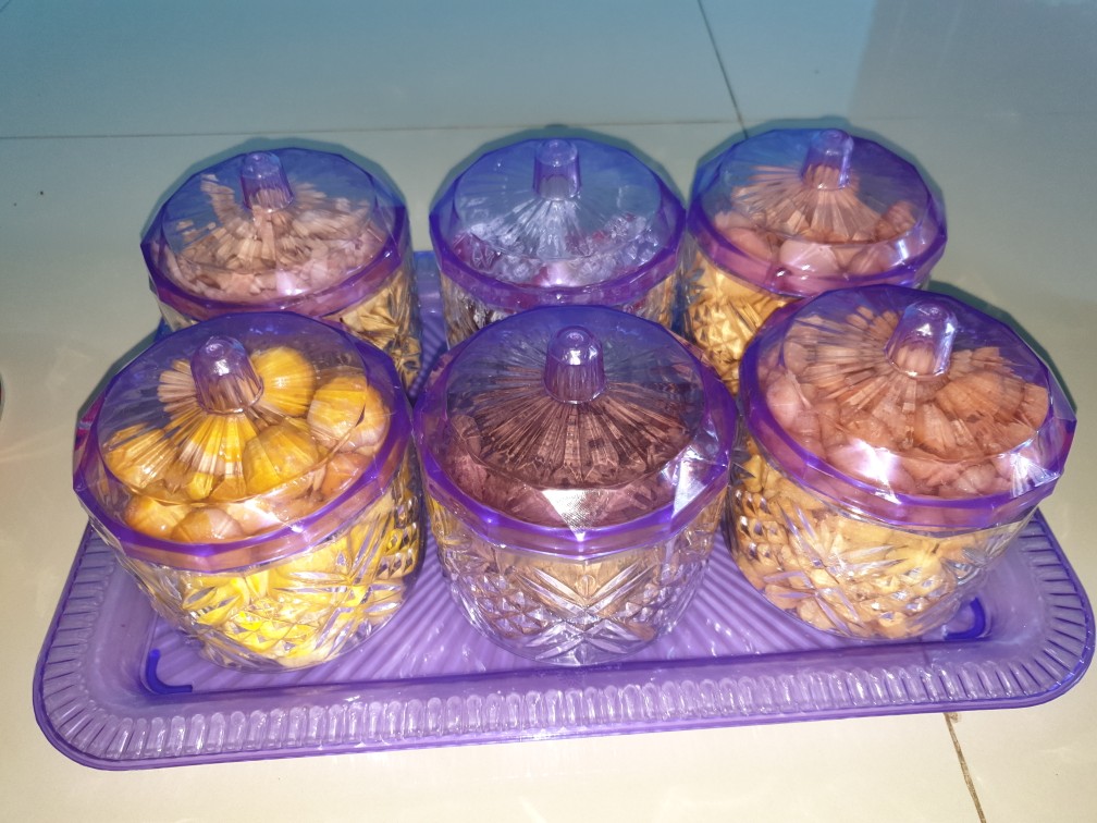 Toples Kue Kering / Toples Tempat Kue Lebaran Natal Imlek / Toples Frozen Gr 6 In 1 Genki Market