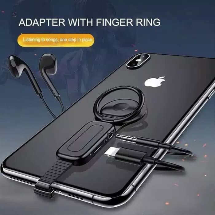 Dual Lightning Ring Holder Adapter audio charger adapter ACC