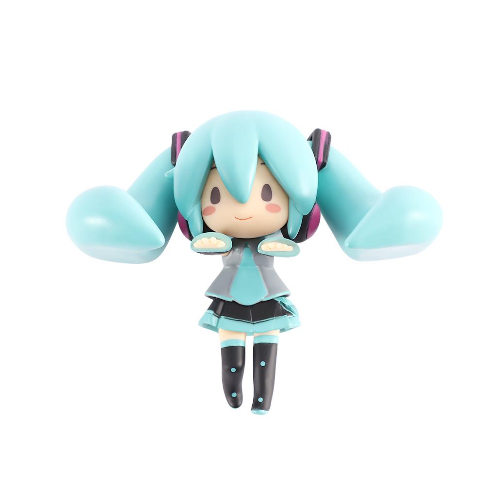 Lanfy Hatsune Miku Cute Q version Collection Model Patung Ornamen Rumah PVC Gambar Anime