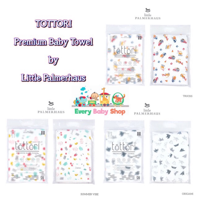 TOTTORI Little Palmerhaus BABY TOWEL DISNEY / BASIC - Handuk Bayi PREMIUM Anti Bakteri