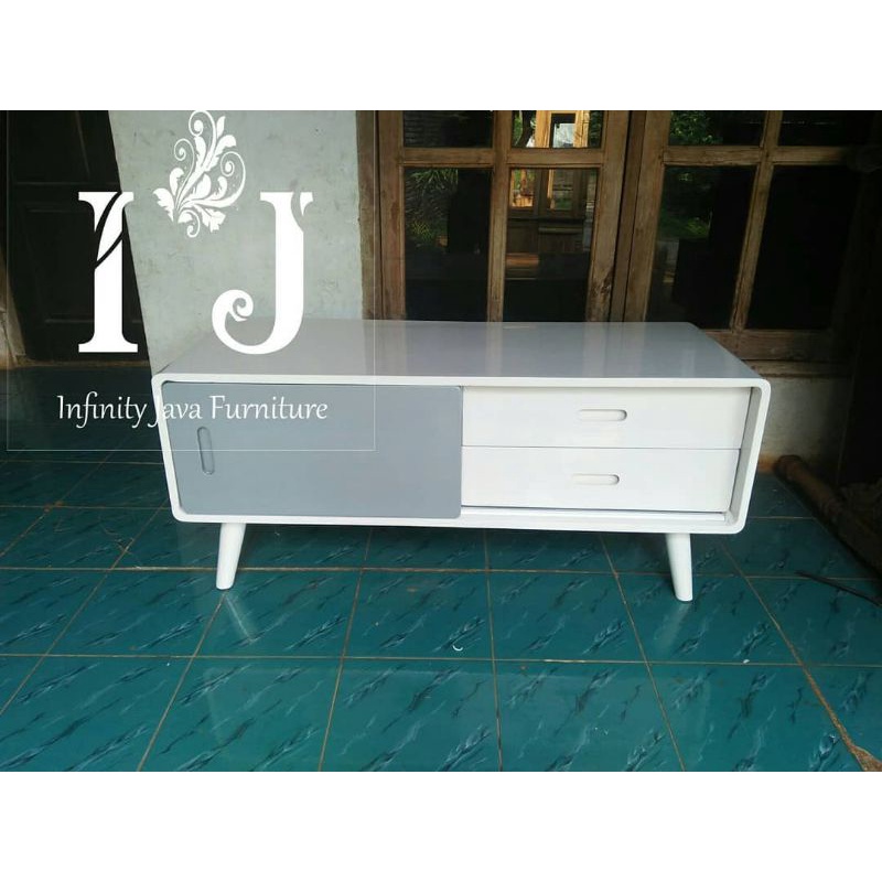 Meja TV Buffer TV retro Minimalis Cantik