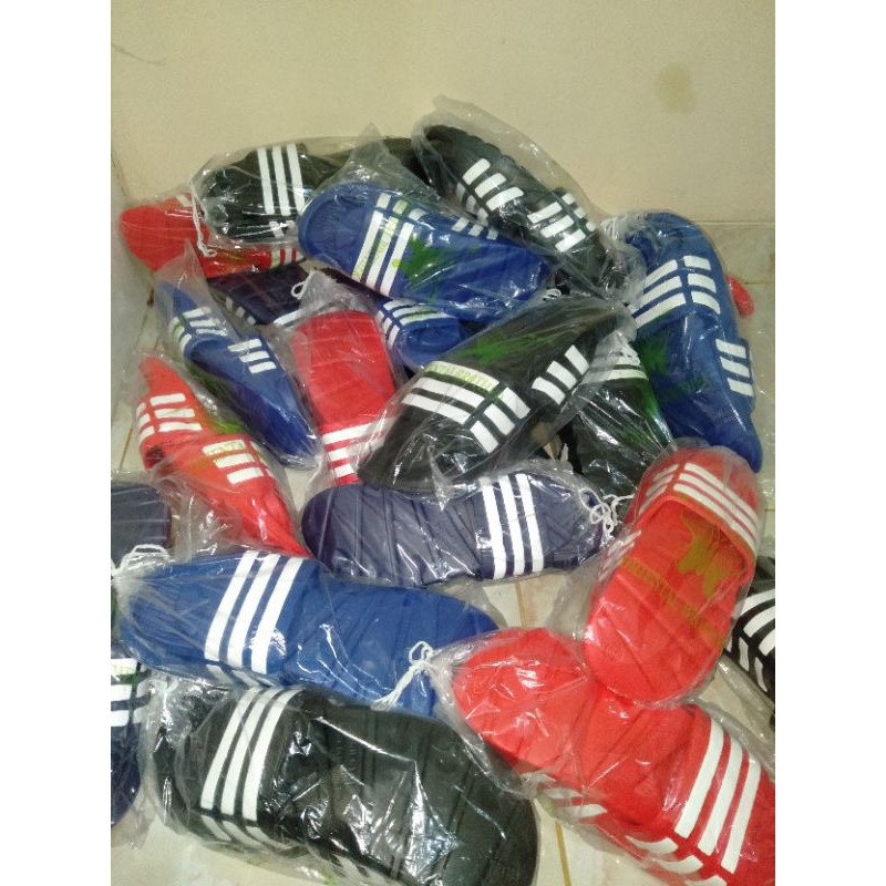 PIKU] Sandal slop DEWASA SIZE 36-45 motif ADIDAS sandal anak