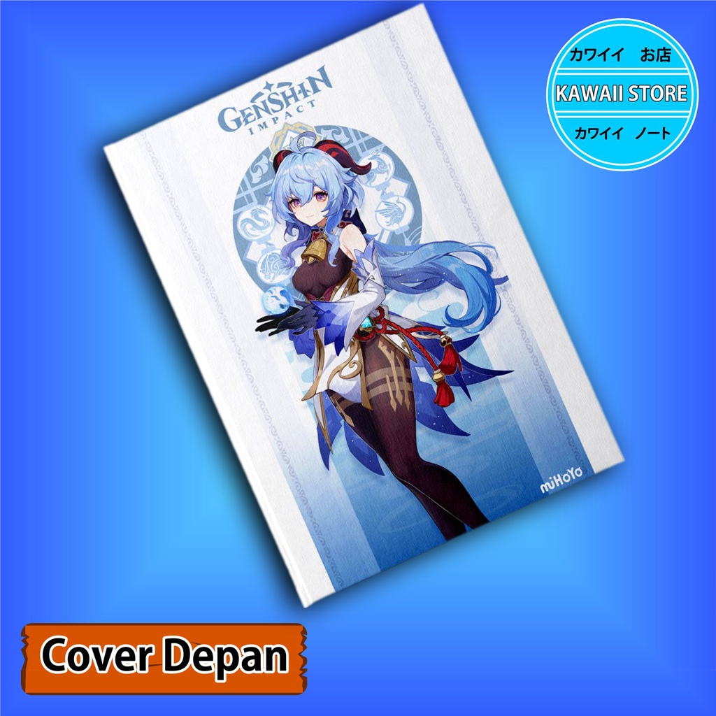 

Notebook / Pocket book Hard Cover Anime Game Genshin Impact GANYU uk A5 & A6 / Notes Book