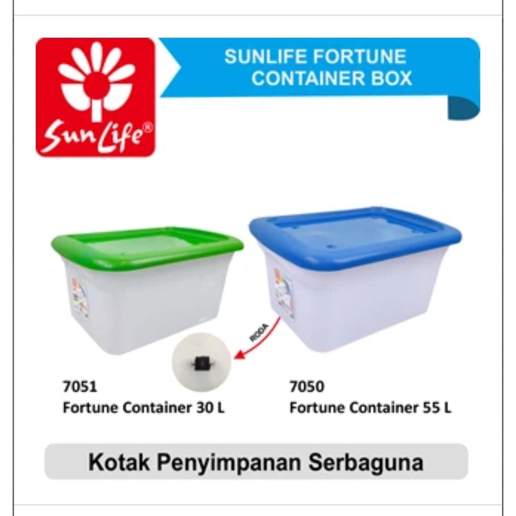 Box container roda sunlife ukuran 30 LITER