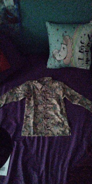 Reza Atasan Kemeja Batik Tangan Panjang Anak Anak Jumbo M - Xxl