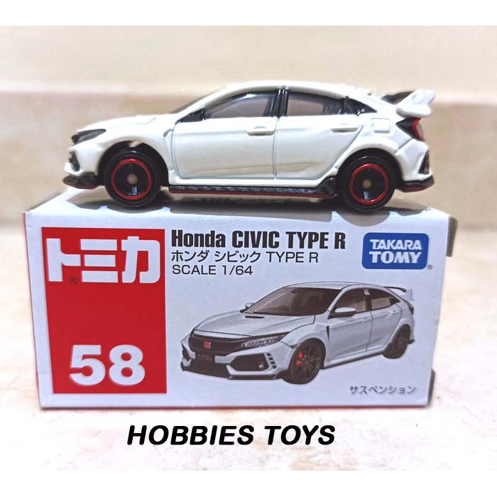 Image of Tomica Takara Tomy No. 58 Honda Civic Type R Putih White Segel ORI murah #1