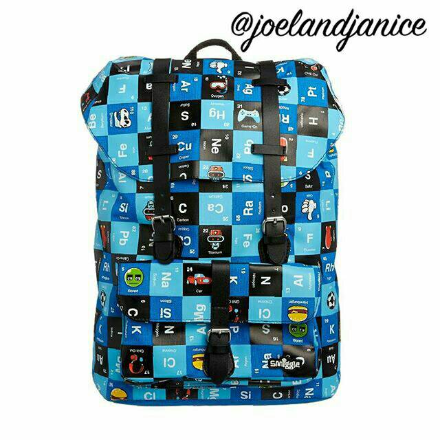 Smiggle Buckle Up Backpack Mid Blue