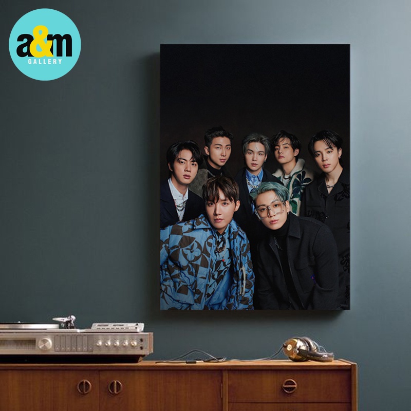 Poster Kayu BTS JIMIN V RM J-HOPE SUGA JUNGKOOK JIN Hiasan Dinding Dekorasi Kamar I Poster Kayu K-POP Dekorasi Kamar - A&amp;M