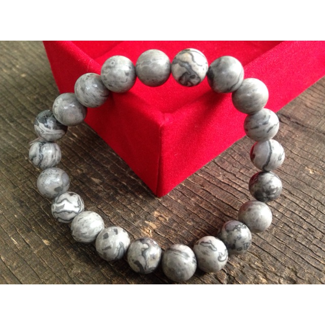 Gelang Batu Natural Picasso Jasper