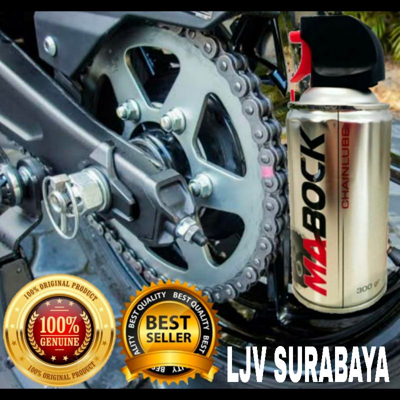 MABOCK CHAINLUBE MINYAK PELUMAS PEMBERSIH OLI RANTAI SPRAY SEPEDA MOTOR 300gr