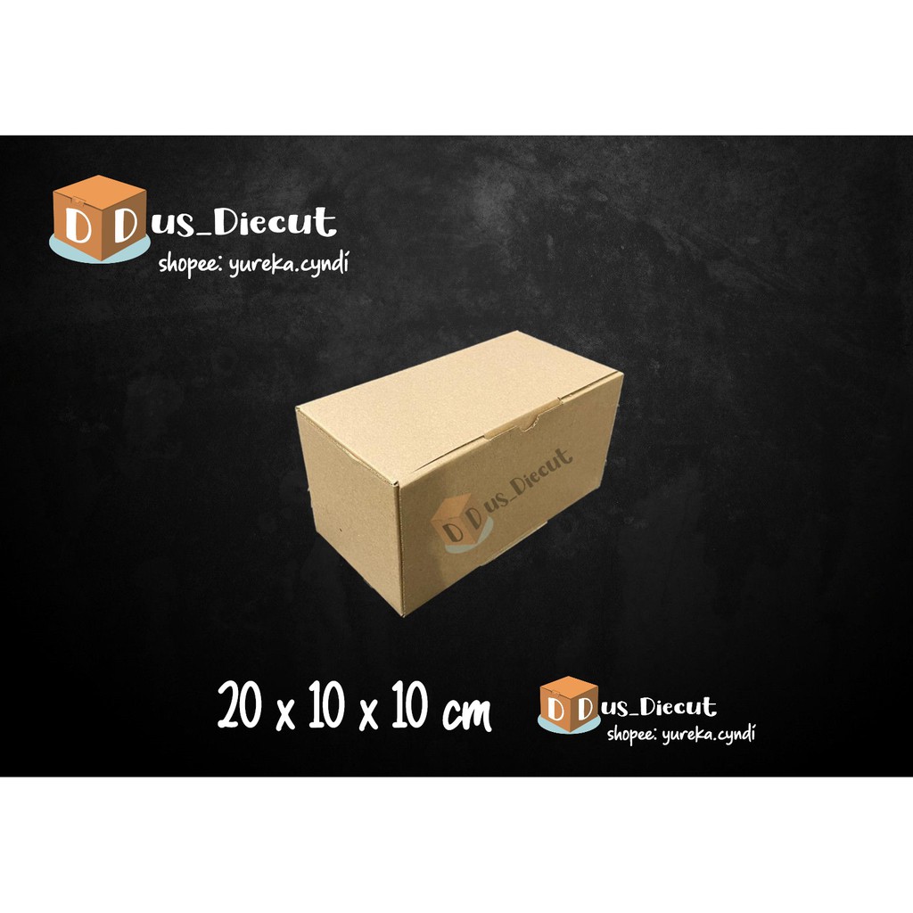 

Kardus die cut uk. 20x10x10 cm (model box pizza)