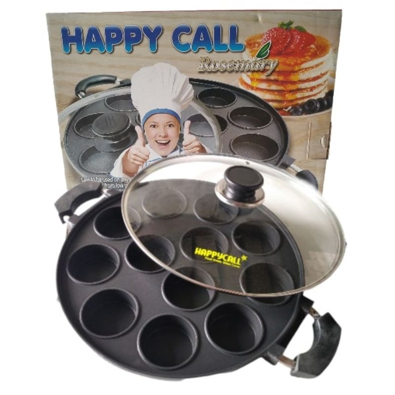 Cetakan Kue Lumpur 12 Lubang Datar Loyang Martabak Mini Teflon Anti Lengket