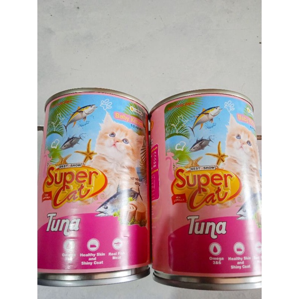 Super Cat kaleng 400g Baby kitten Tuna