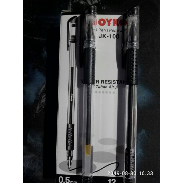 

Pulpen Gel Joyko JK-100 Water Resistant ( Tahan Air ) - 0.5 mm