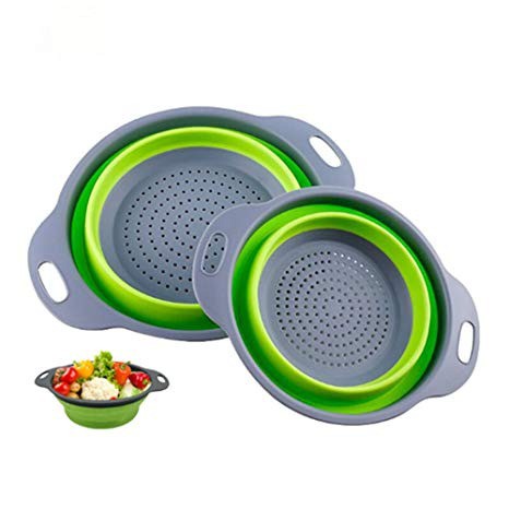 VOM Keranjang Tiris Cuci Sayur Buah Collapsible Filter Baskets 0590