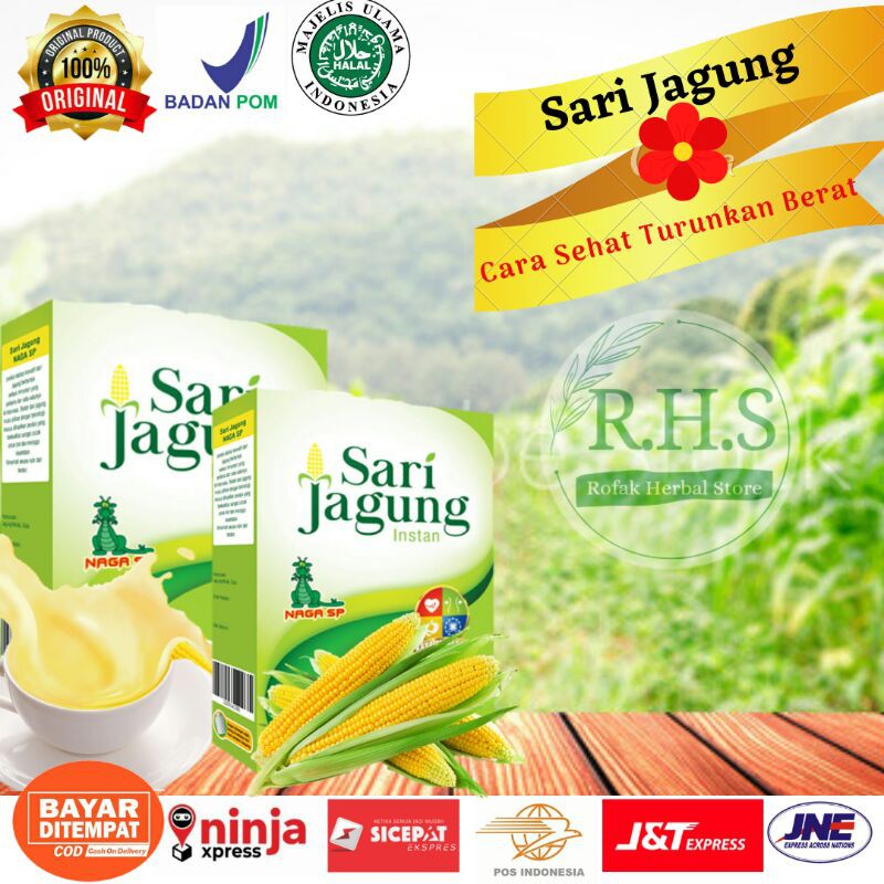 

Sari Jagung PREMIUM Naga SP 250gr Bubuk Serbuk Minuman Suplemen Susu Kesehatan Herbal Instan BPOM Halal MUI Murni Asli 100% Pelangsing Diet Penurunan berat badan