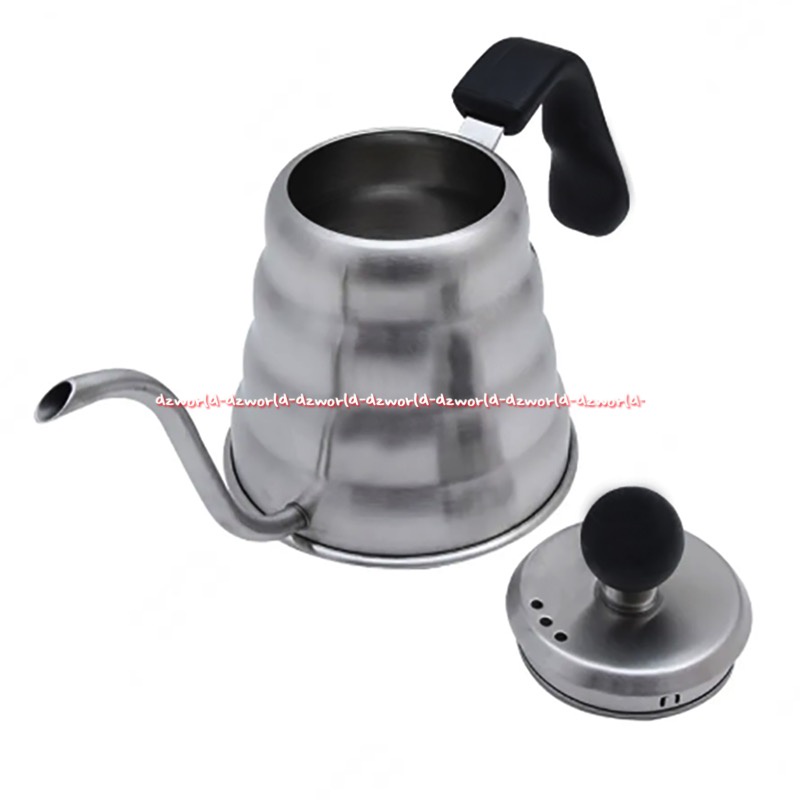 Krishome S/S 304 Coffee Pot Gooseneck With Black Handle 700ml Kris Home Teko Cerek Ujung Runcing Model Ulir Untuk Seduh Teh Kopi Stainless Steel Goo seneck SS